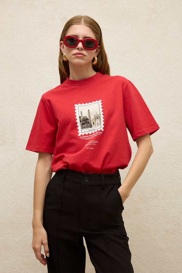 Manuka - PRINTED OVERSIZE SHORT SLEEVE TSHIRT POSTCARD (1)