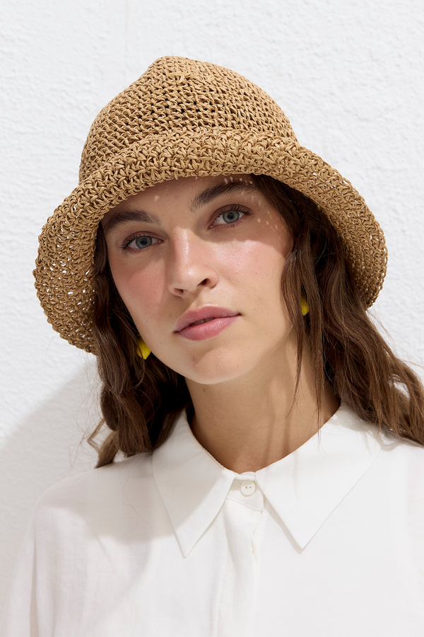 Manuka - STRAW BUCKET HAT NATURAL (1)