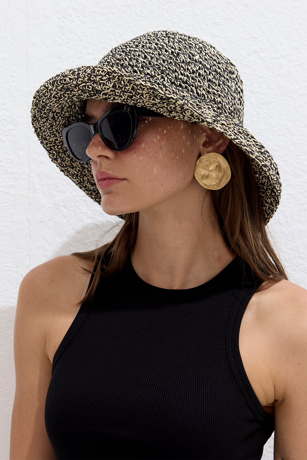 Manuka - STRAW BUCKET HAT WITH WRAP (1)