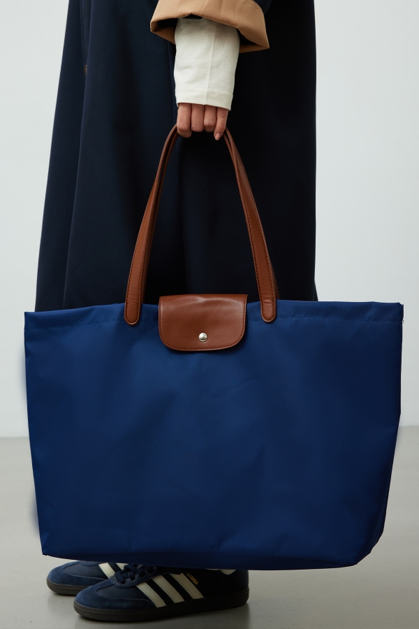 Manuka - MARI MEDIUM SHOPPER BAG DARK BLUE (1)