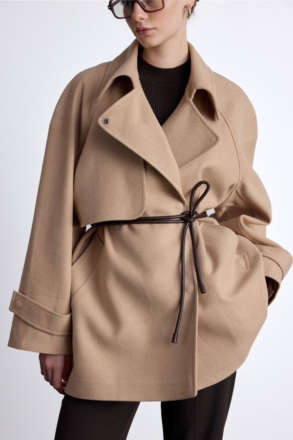 Manuka - MARI DOUBLE TRENCH COAT CAMEL (1)