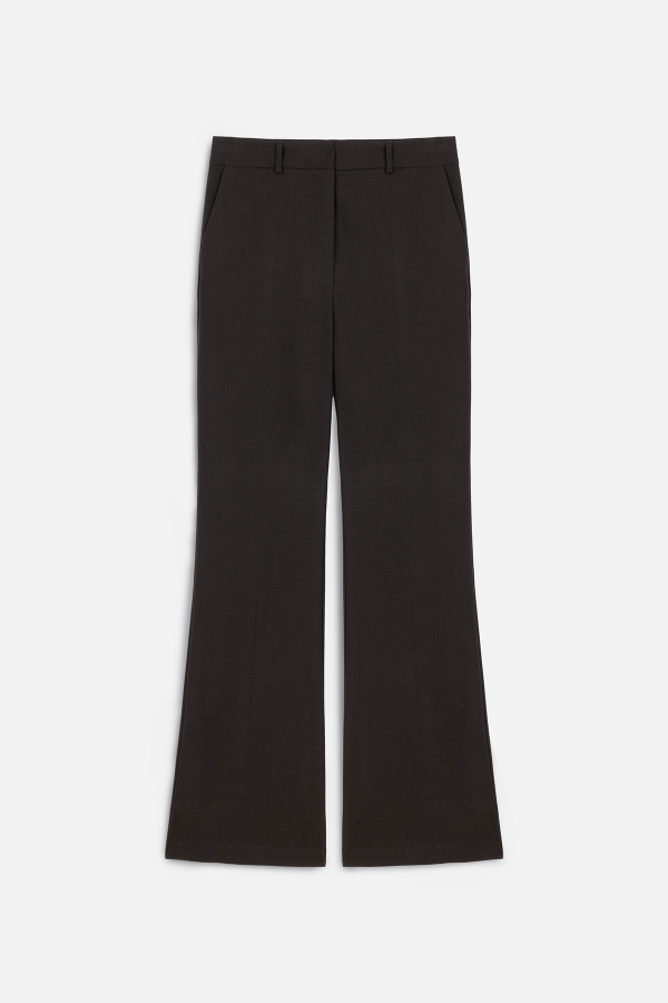 Manuka - FLARE LEG CLASSIC TROUSERS BITTER BROWN (1)