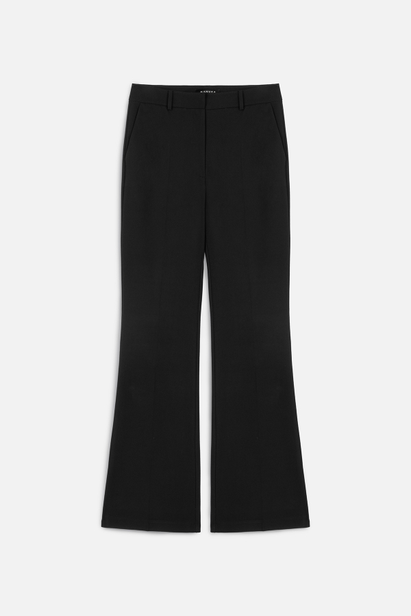 Manuka - FLARE CROWN CLASSIC TROUSERS BLACK (1)