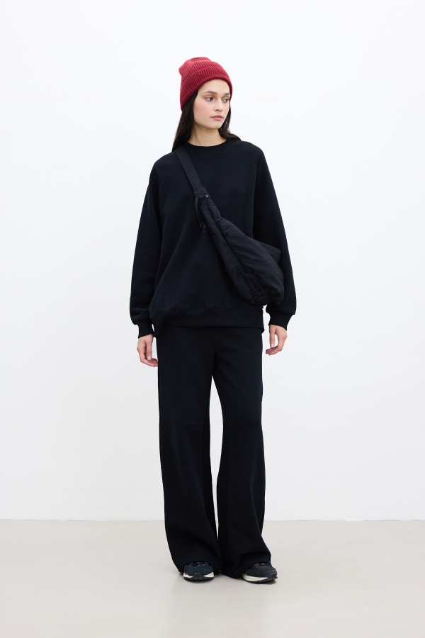 Manuka - OVERSIZE BASIC SWEATSHIRT BLACK (1)