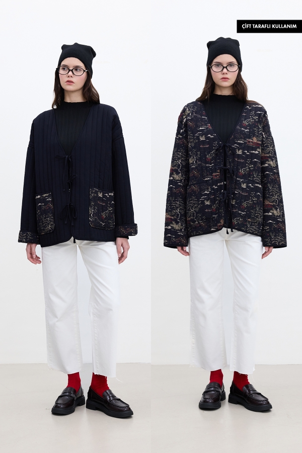 Manuka - PATTERNED QUILTED COAT OSAKA (1)