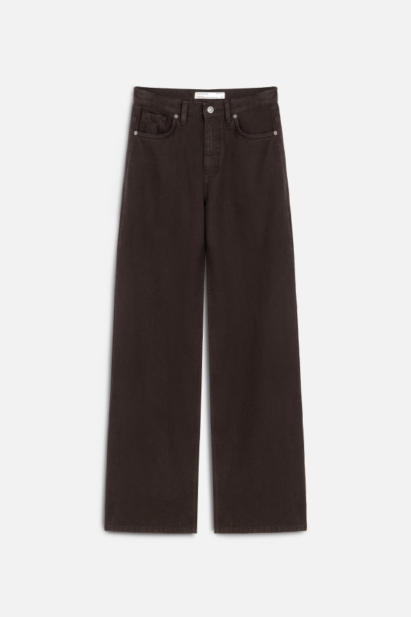 Manuka - GABARDINE BAGGY TROUSERS BROWN (1)